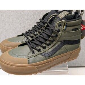 Vans MTE Sk8-Hi Waterproof Insulated Shoe Olive Green Mens 7 Women's 8.5